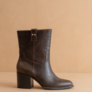 The Jennie | Distressed Leather Bucket Bootie *final sale*