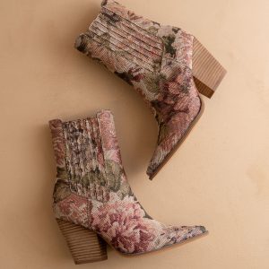 The Lydia | Mauve Tapestry Bootie