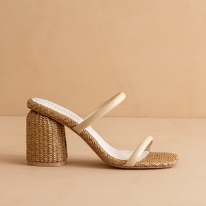The Margaret | Butter Rattan Heel