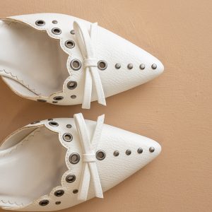The Meridian | White Kitten Heel * FINAL SALE *