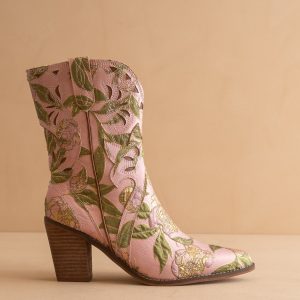 The Sorrel | Rose Garden Floral Western Bootie