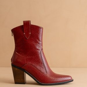 The Tara | Red Two Paneled Western Cowgirl boot * FINAL SALE *